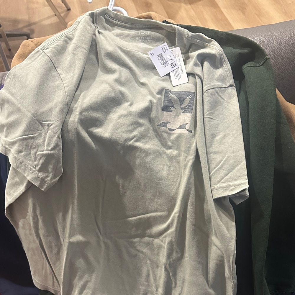 American Eagle Outfitters Light Green Tee